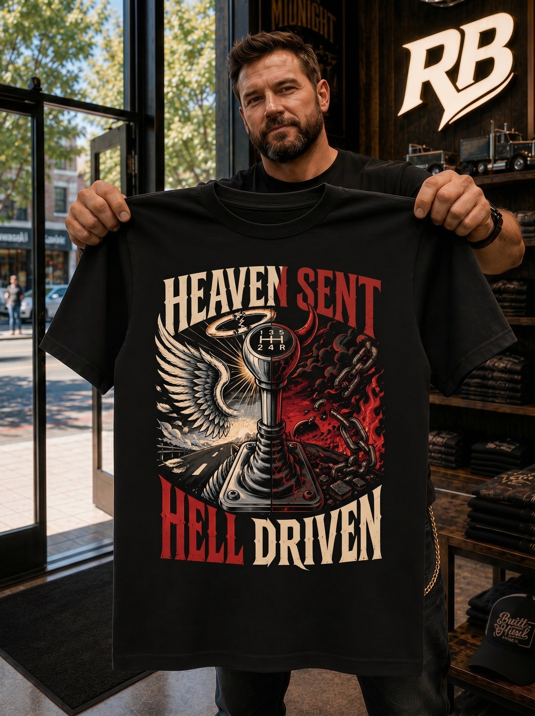 Heaven Sent Hell Driven - Tee Front