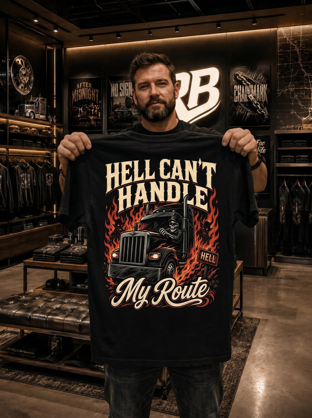 Hell Can’t Handle My Route - Tee Back