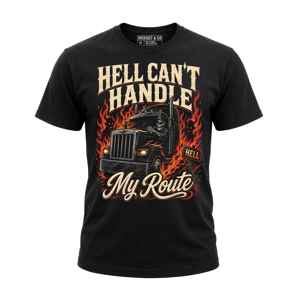 Hell Can’t Handle My Route - Tee Front