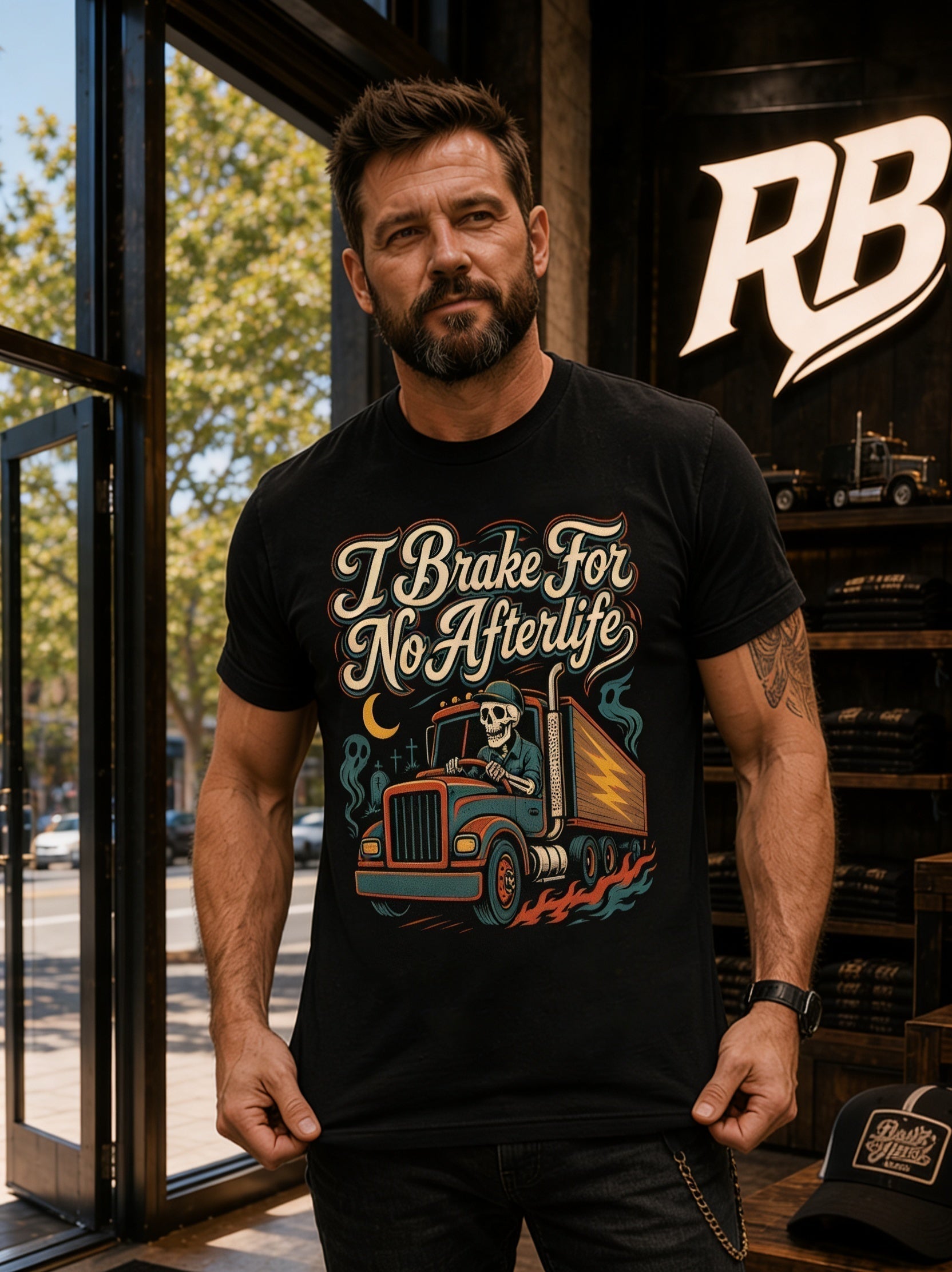 I Brake For No Afterlife - Tee Front