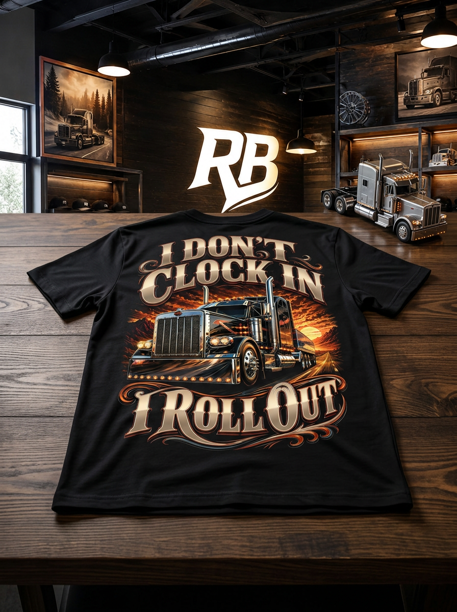 I Don’t Clock In I Roll Out V2 – Tee Back