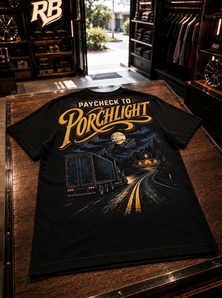 Paycheck To Porchlight - Tee Front Back