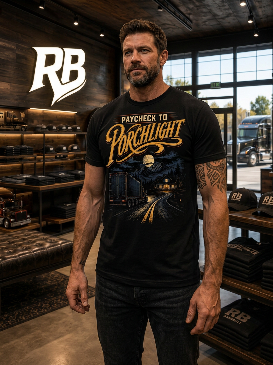 Paycheck To Porchlight - Tee Front