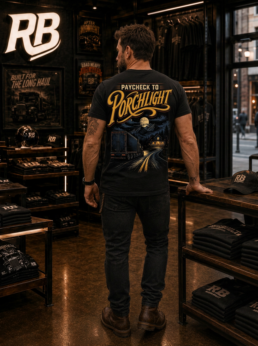 Paycheck To Porchlight - Tee Front Back