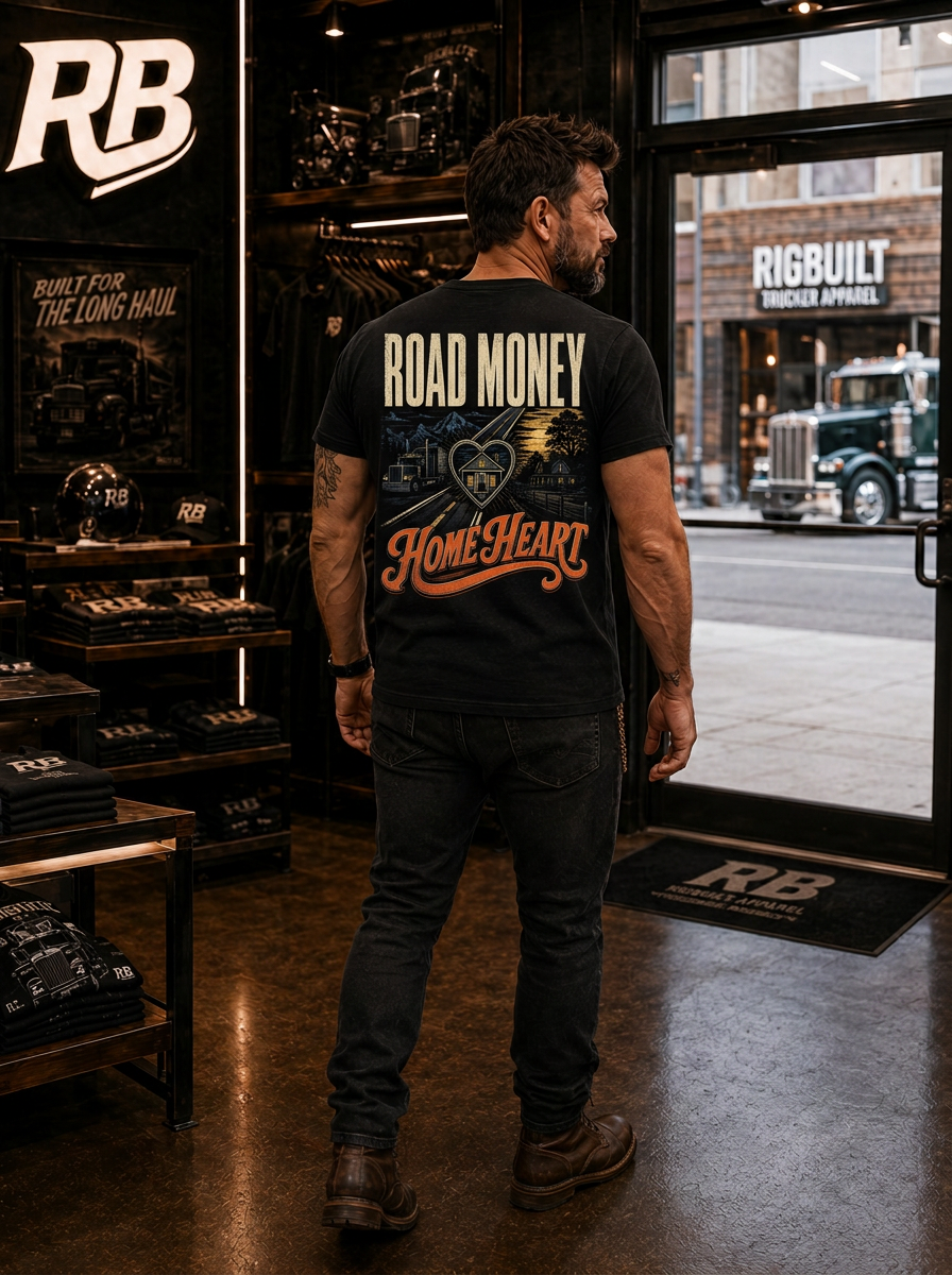 Road Money Home Heart - Tee Front Back