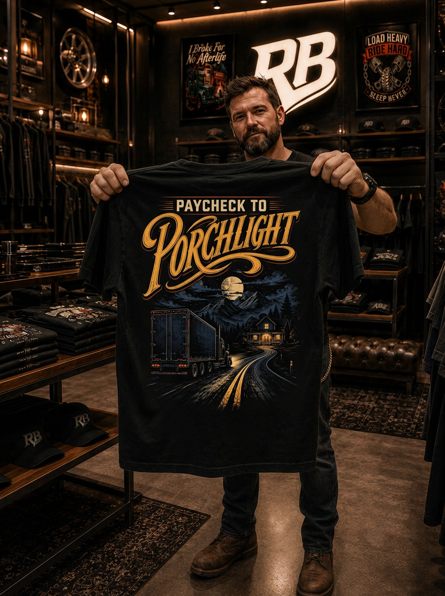 Paycheck To Porchlight - Tee Front Back