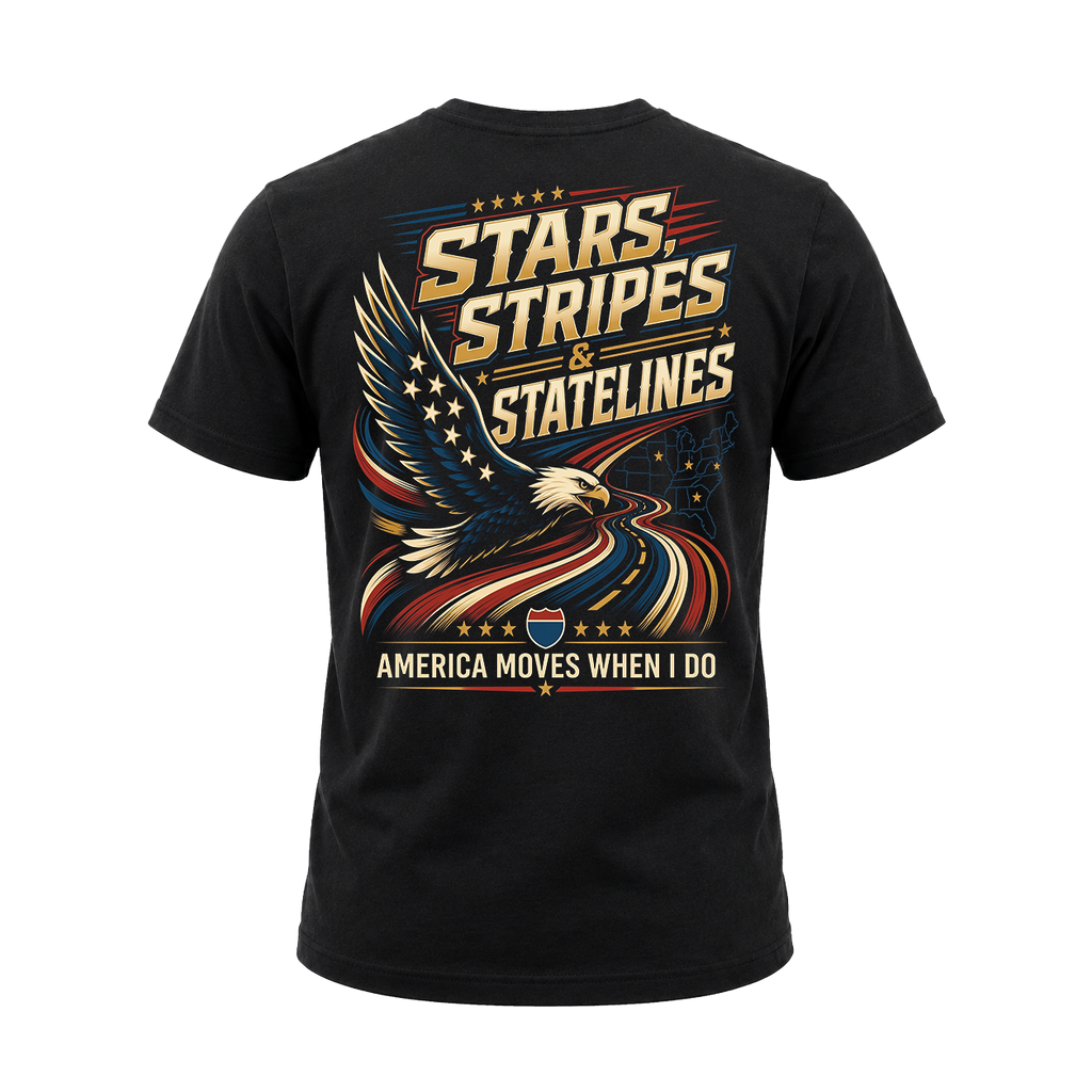 Stars, Stripes & State Lines V2 - Tee Back