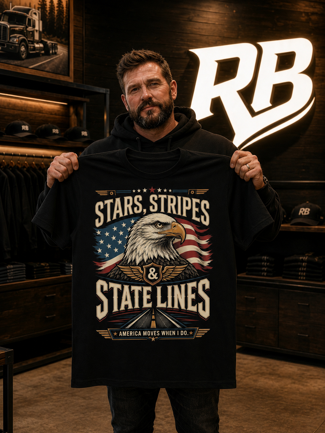 Stars, Stripes & State Lines - Tee