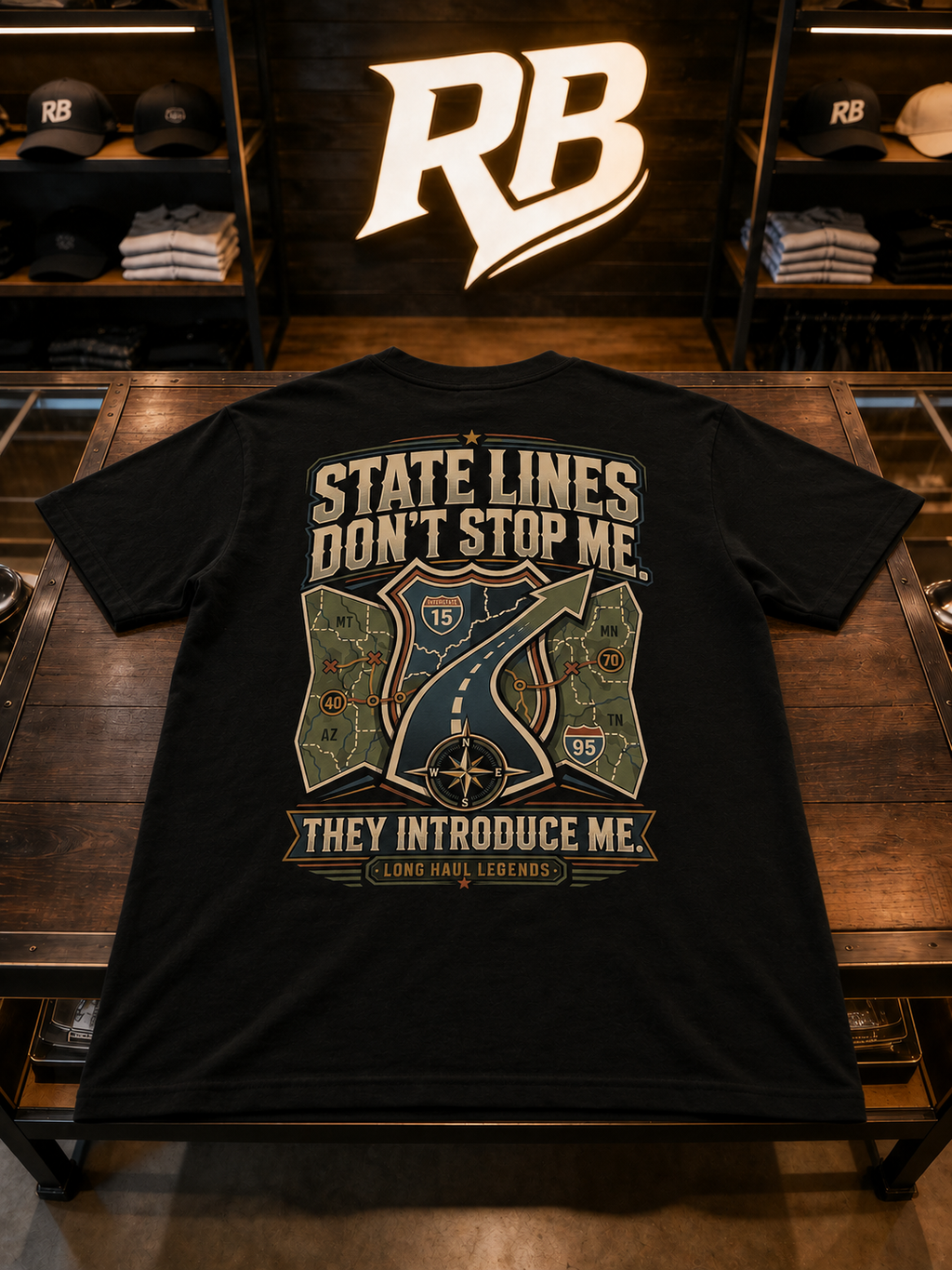 State Lines Don’t Stop Me - Premium Tee New