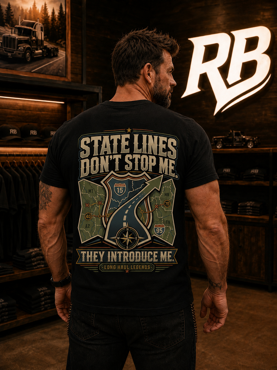 State Lines Don’t Stop Me - Premium Tee New