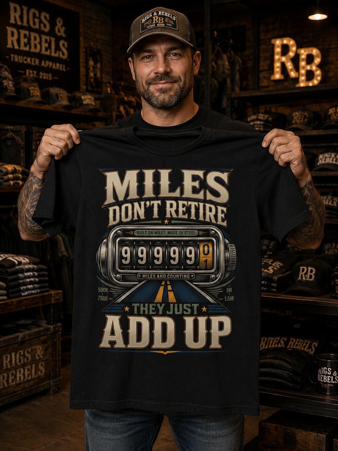 Miles Don’t Retire - Tee Front