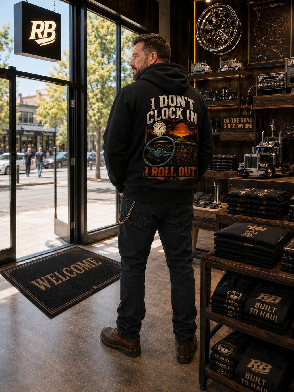 I Don’t Clock In I Roll Out – Hoodie