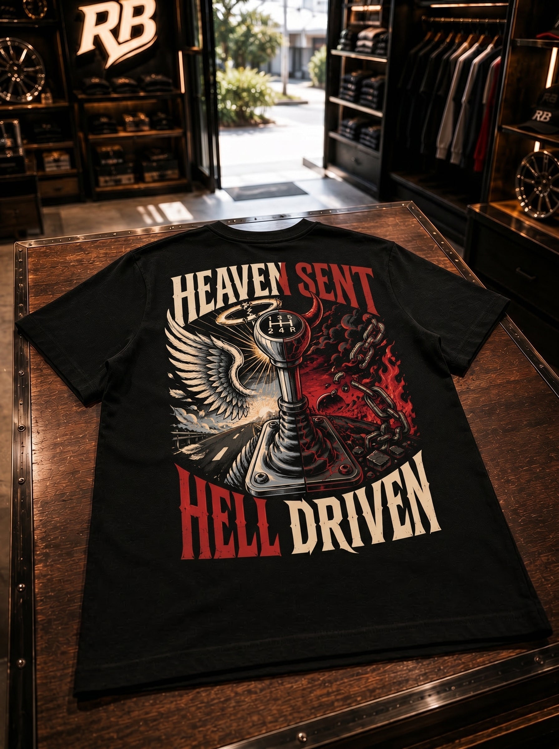 Heaven Sent Hell Driven - Tee Front Back