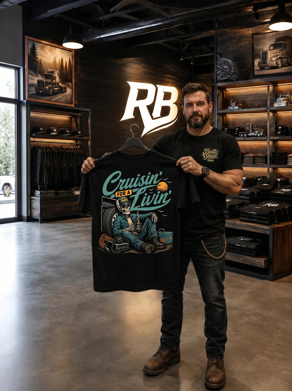 Cruisin’ For A Livin’ - Premium Tee New