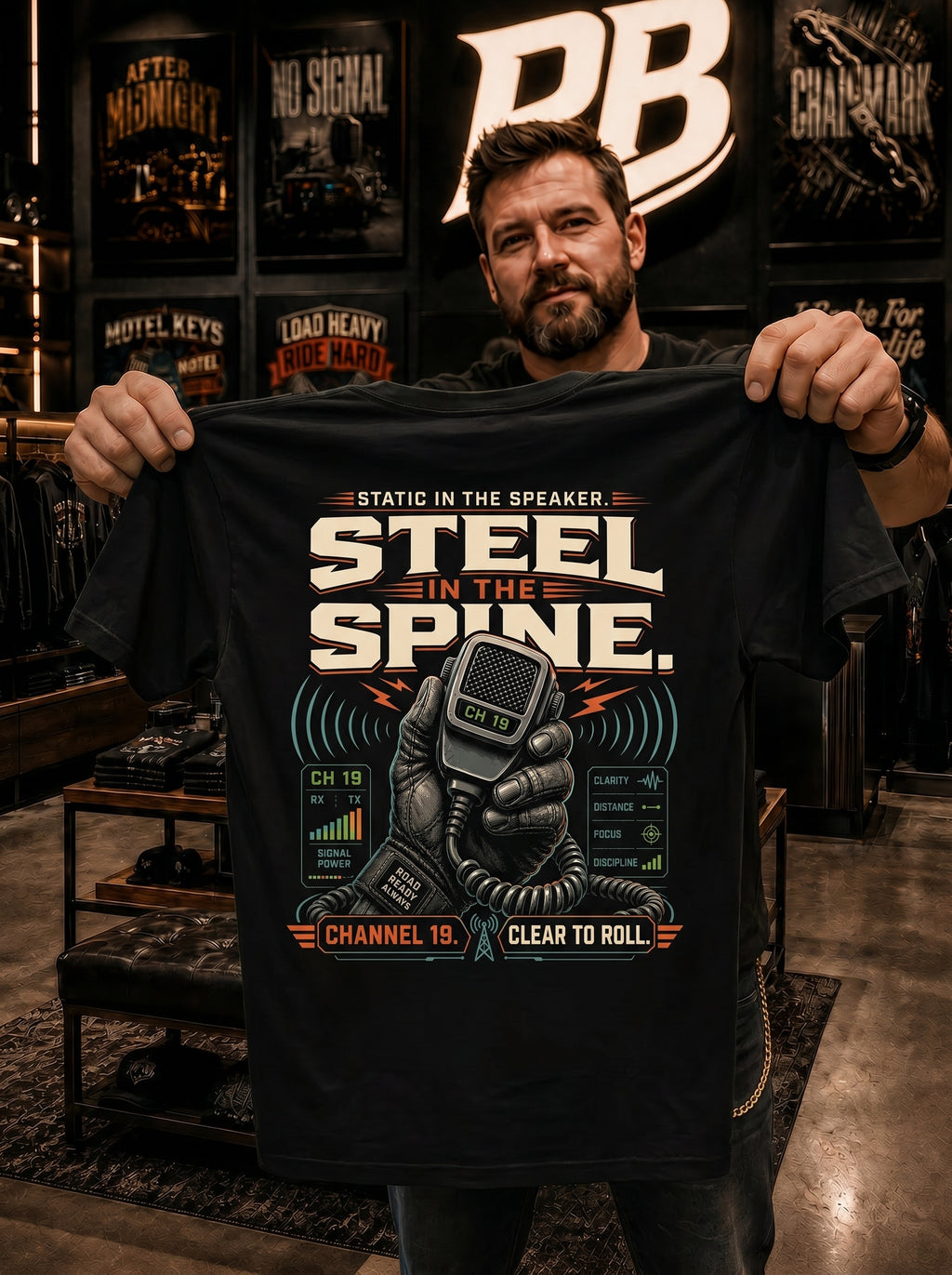 Steel In The Spine - Premium Tee New