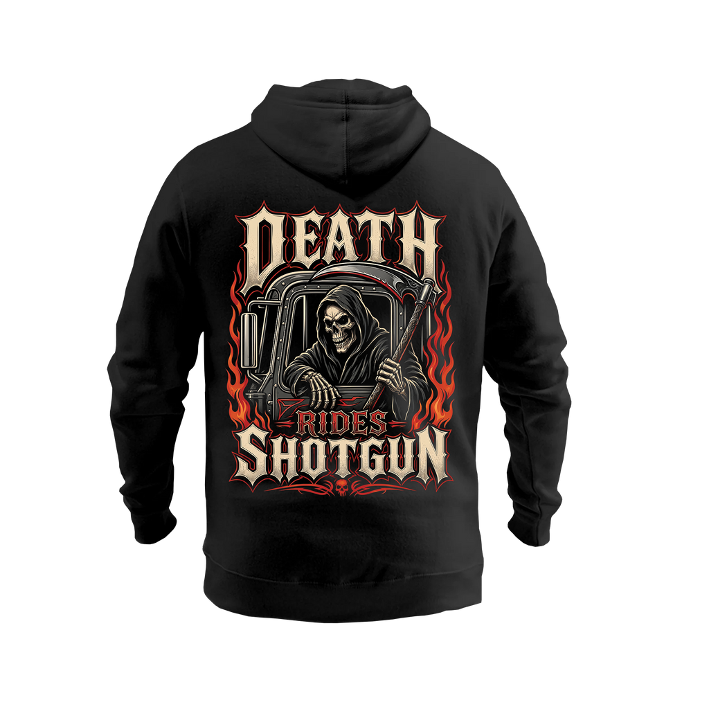 Death Rides Shotgun – Hoodie