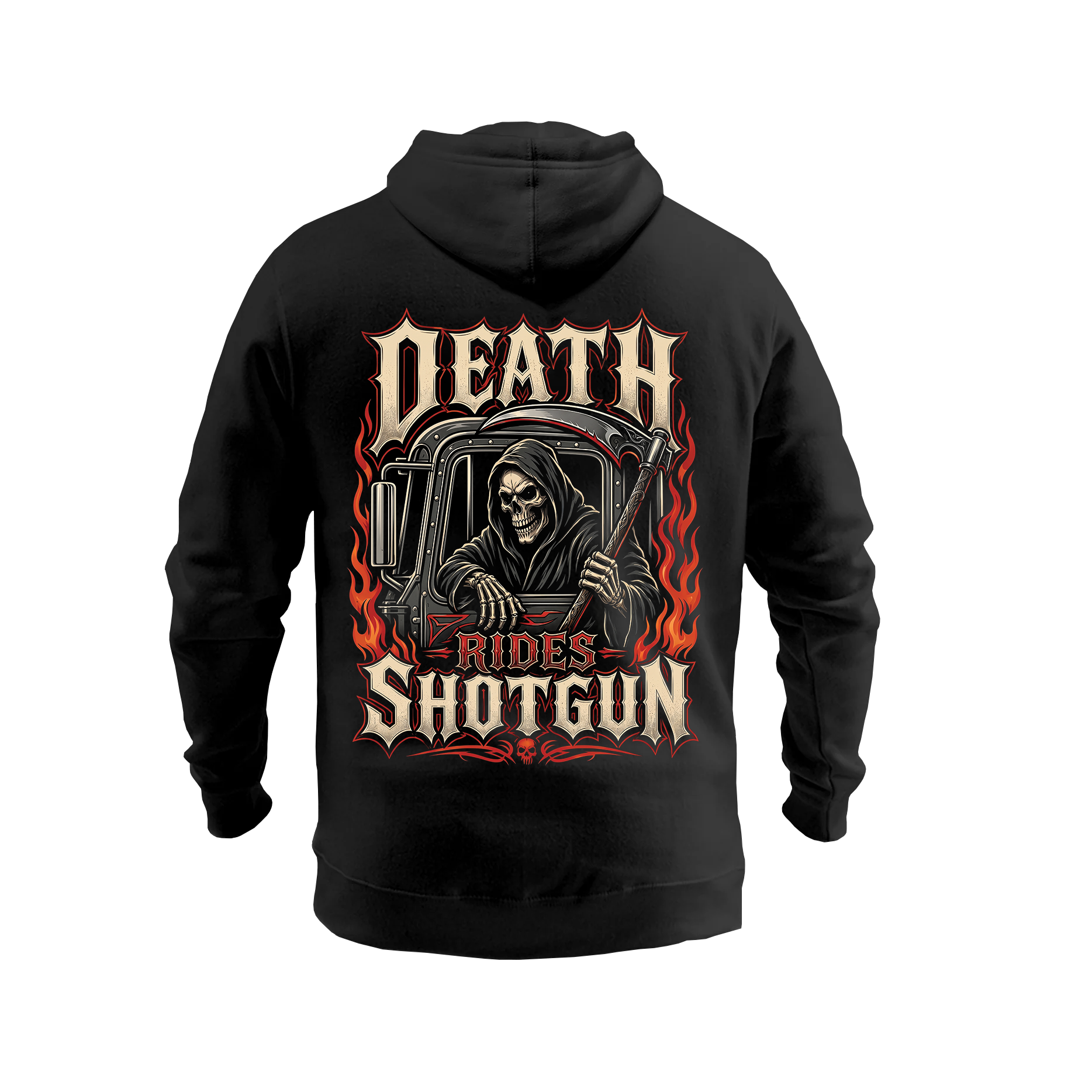 Death Rides Shotgun – Hoodie