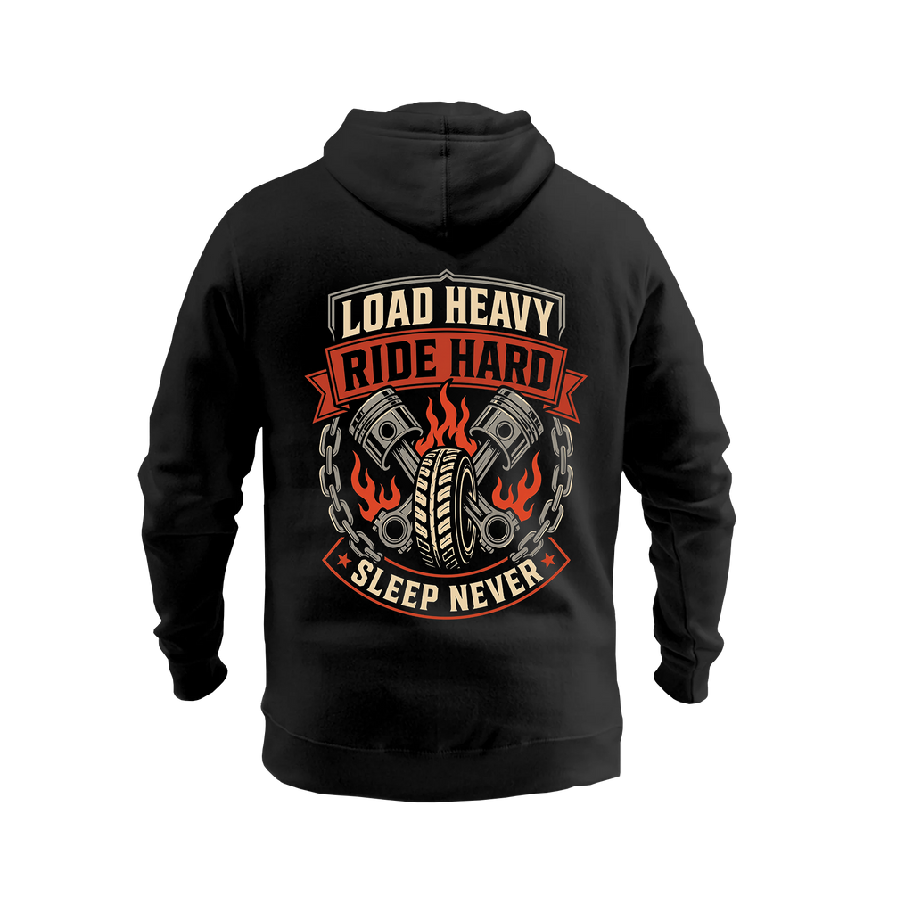 Load Heavy Ride Hard – Hoodie