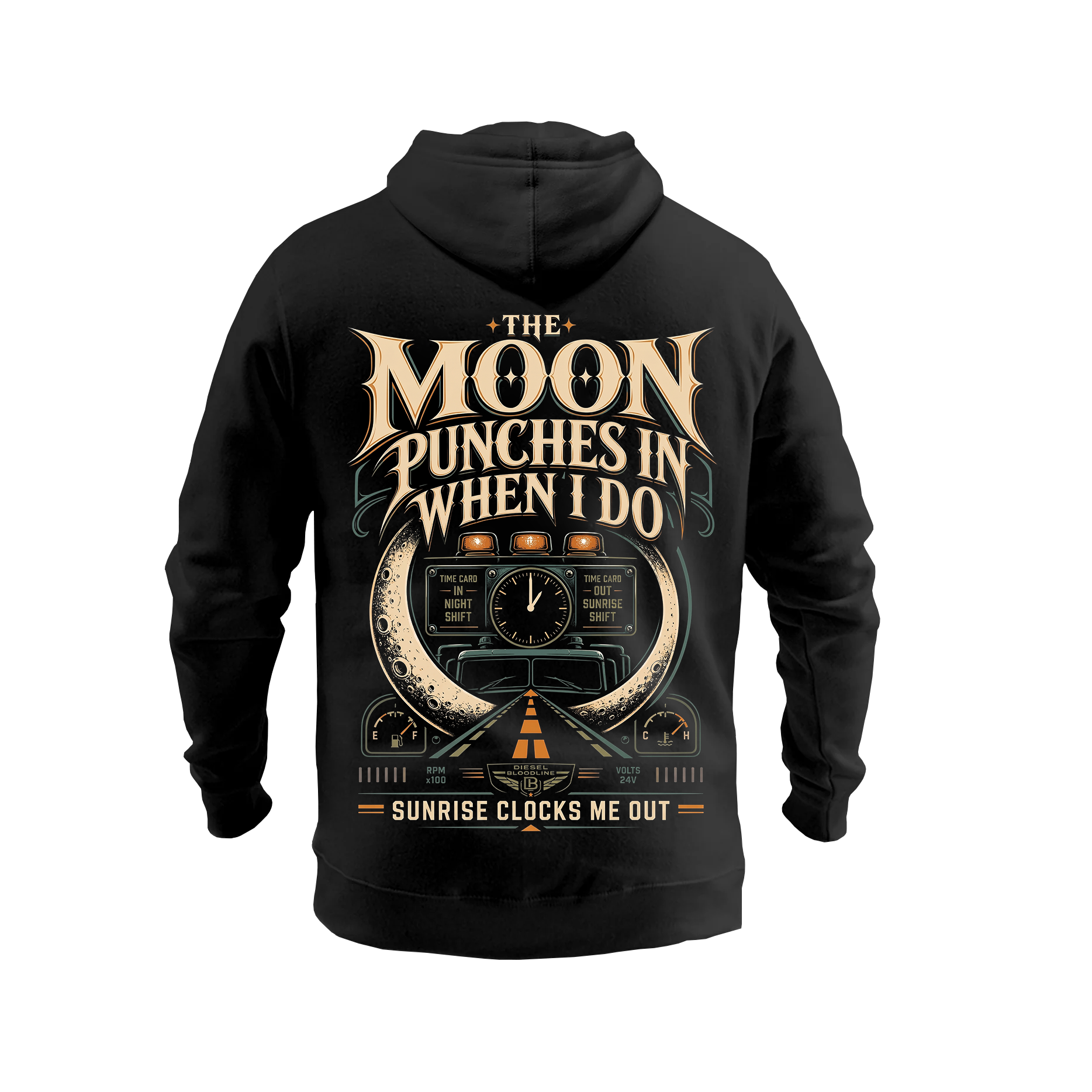 The Moon Punches In When I Do – Hoodie