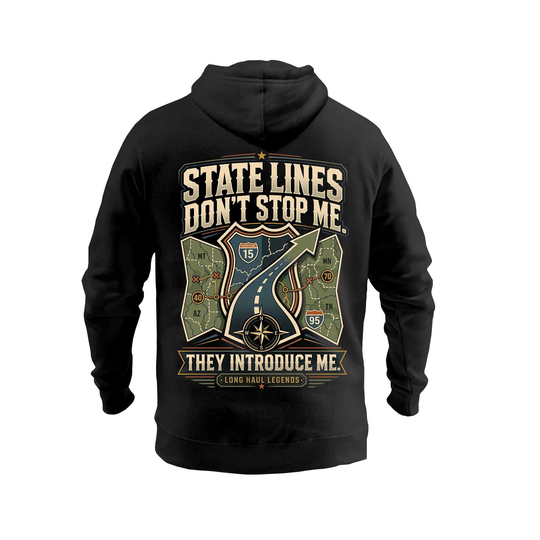 State Lines Don’t Stop Me – Hoodie