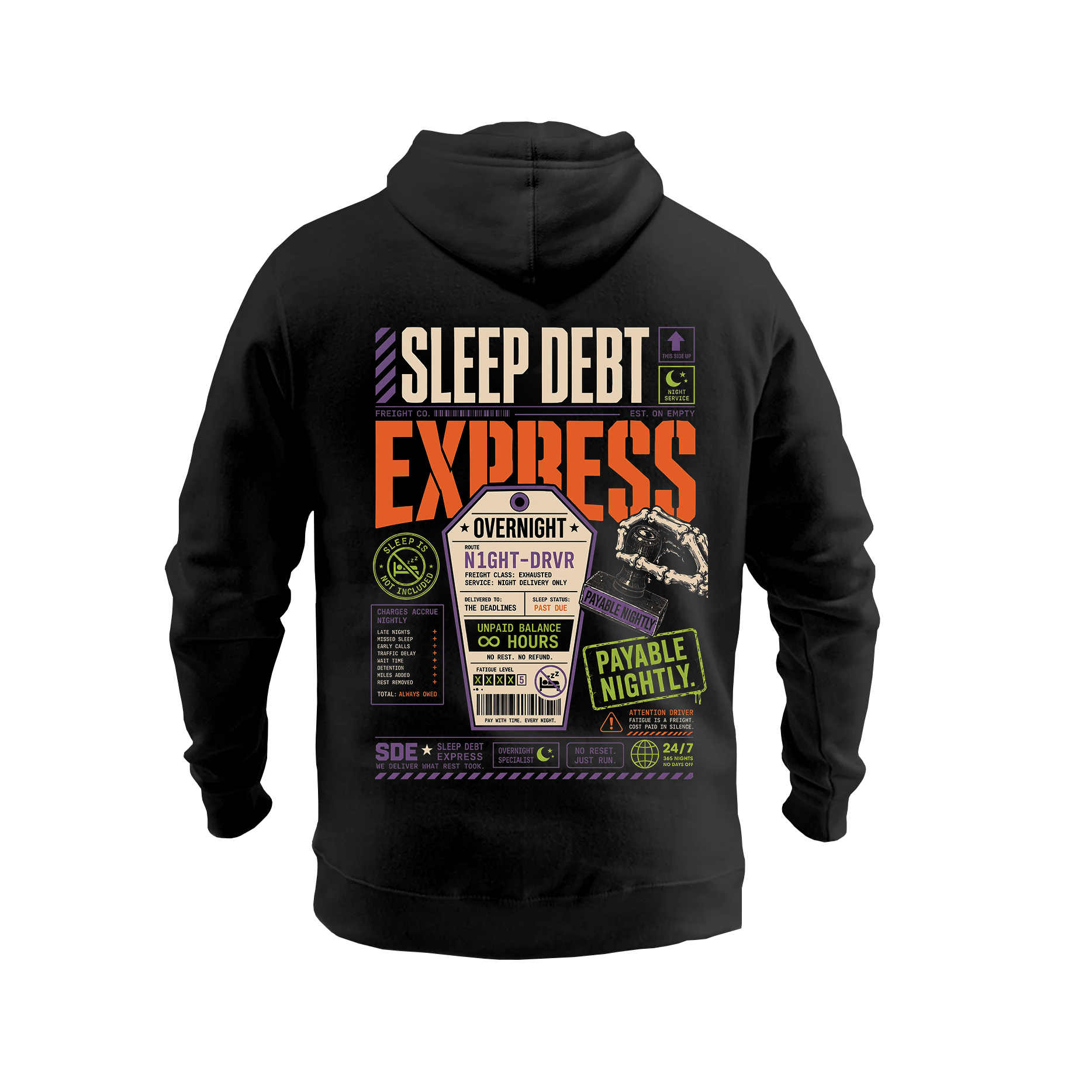 Sleep Debt Express – Hoodie