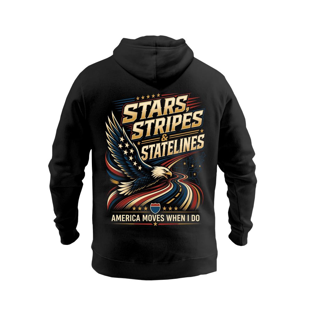 Stars, Stripes & State Lines – Hoodie