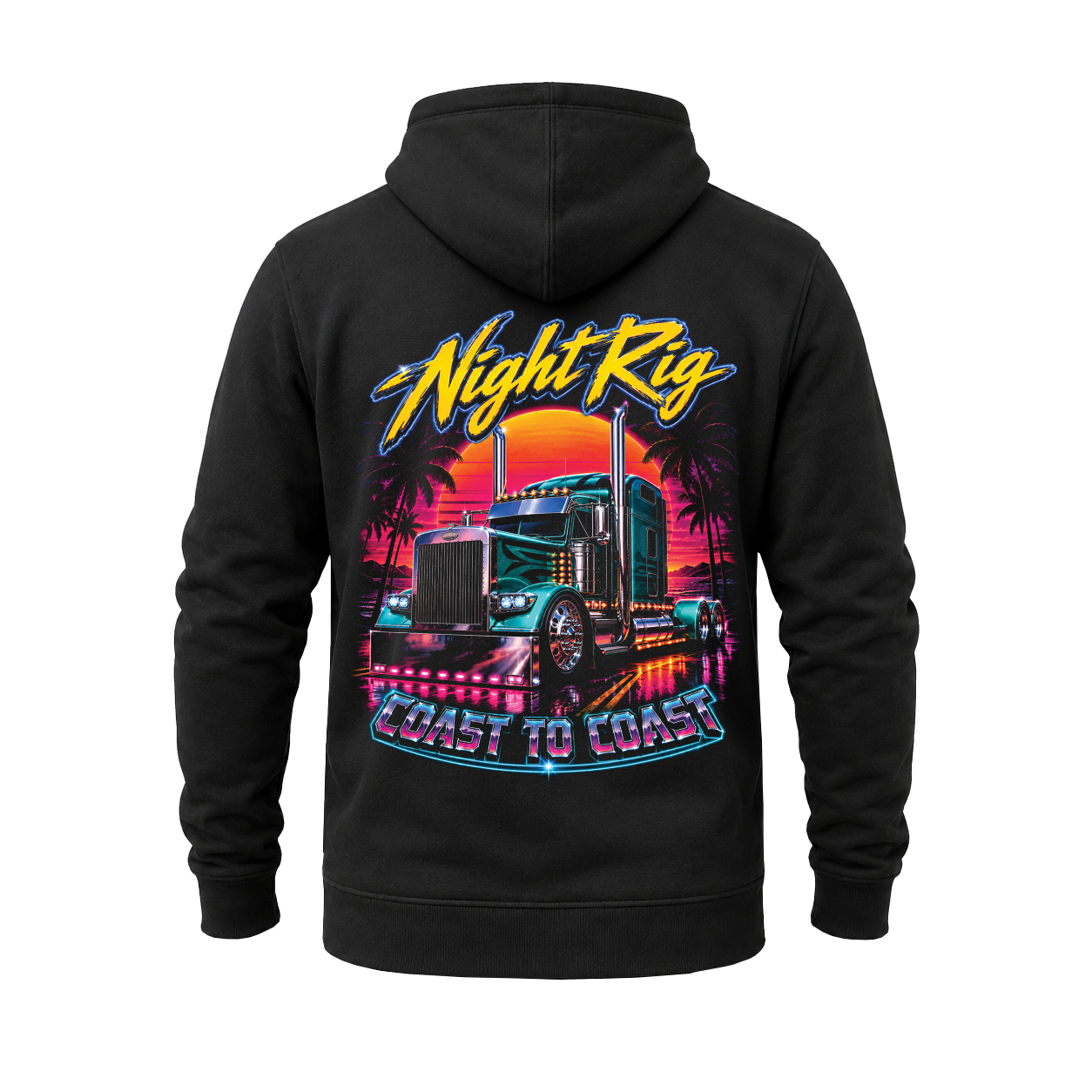 Night Rig. Coast To Coast - Hoodie