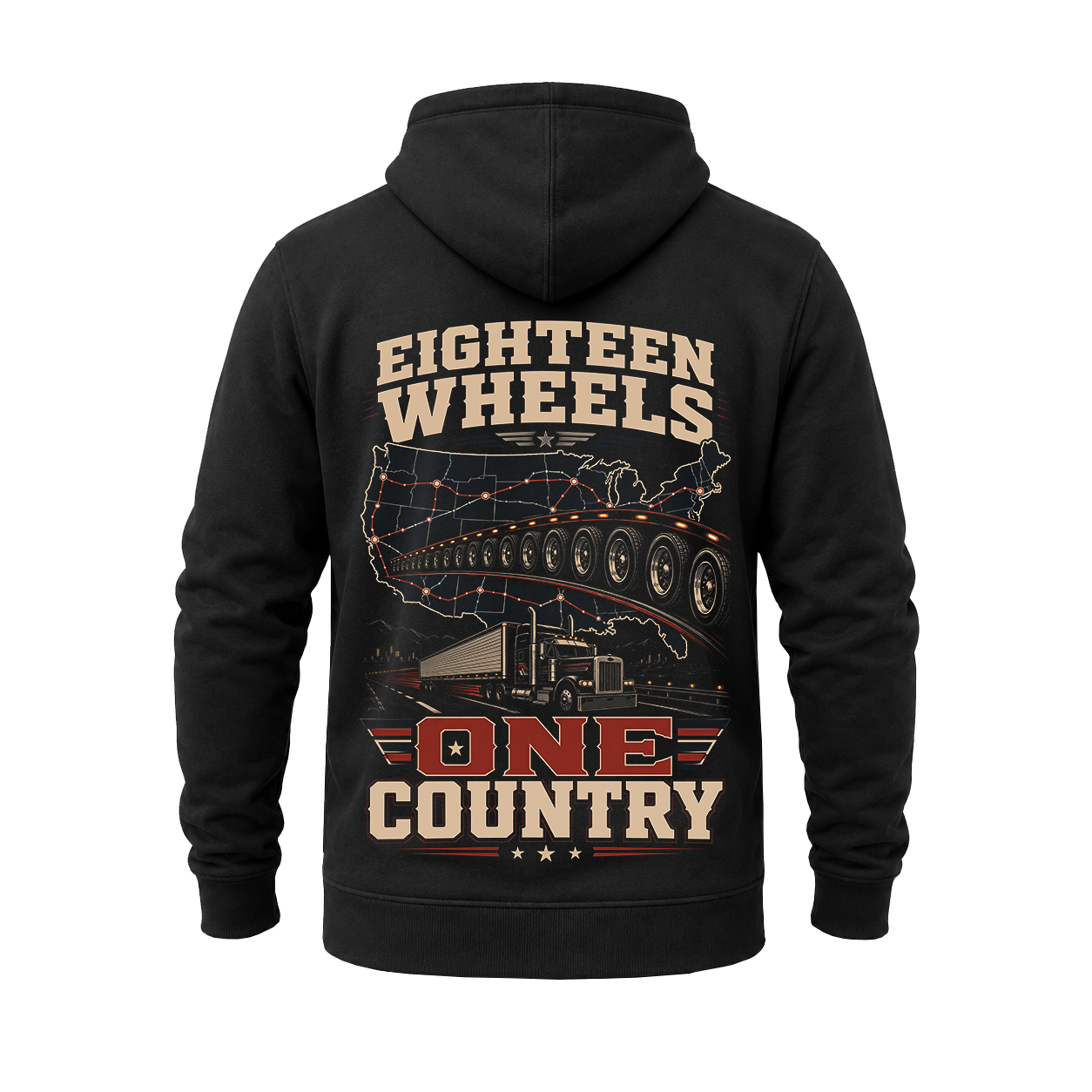 Eighteen Wheels One Country - Hoodie