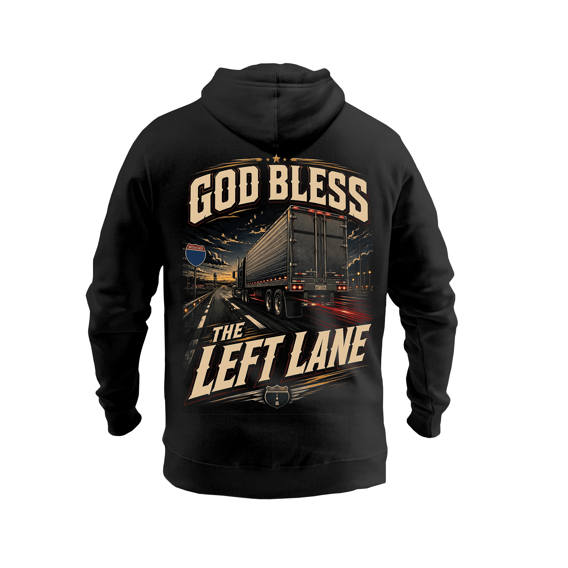 God Bless The Left Lane - Hoodie