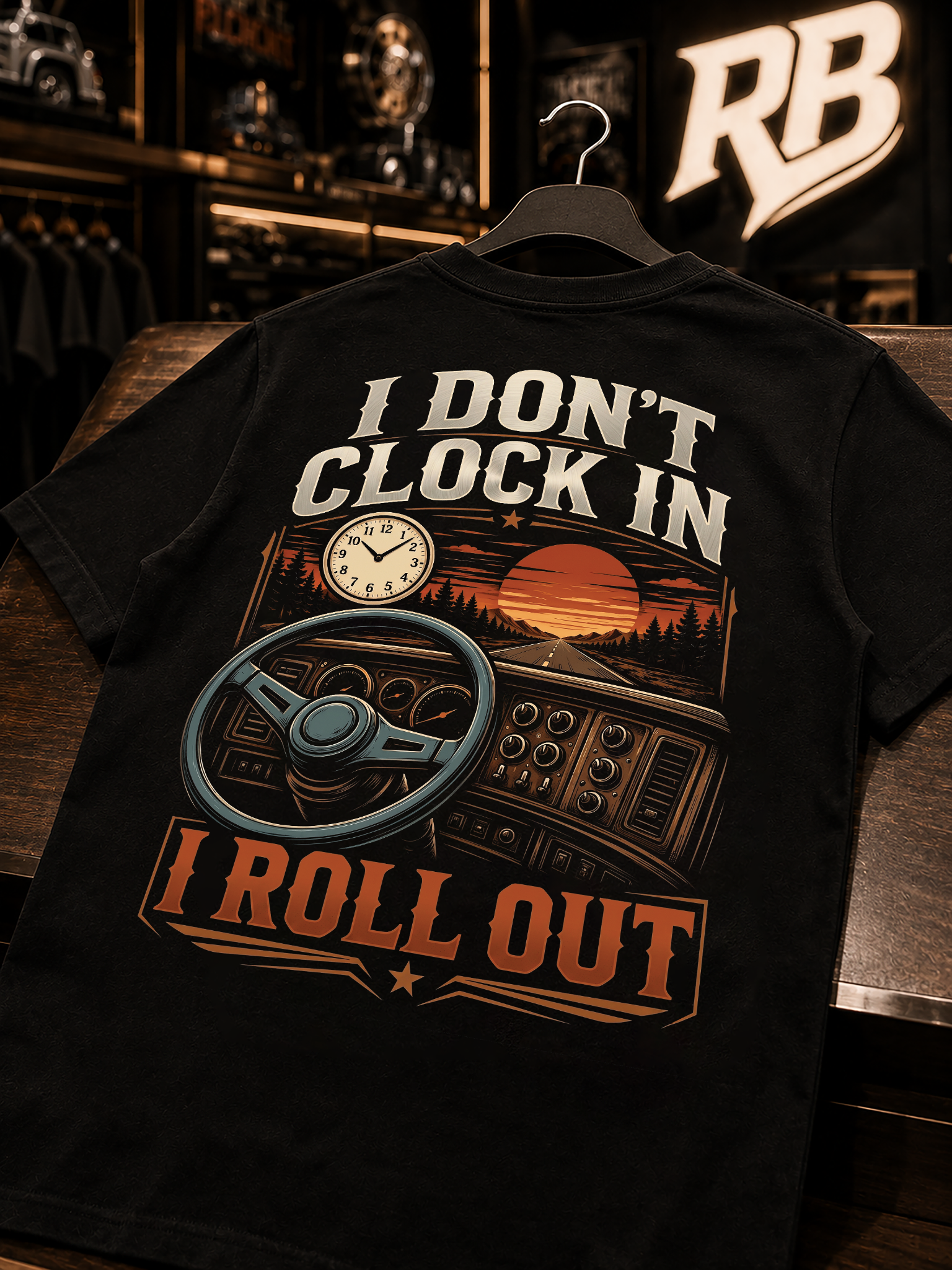 I Don’t Clock In I Roll Out - Premium Tee New