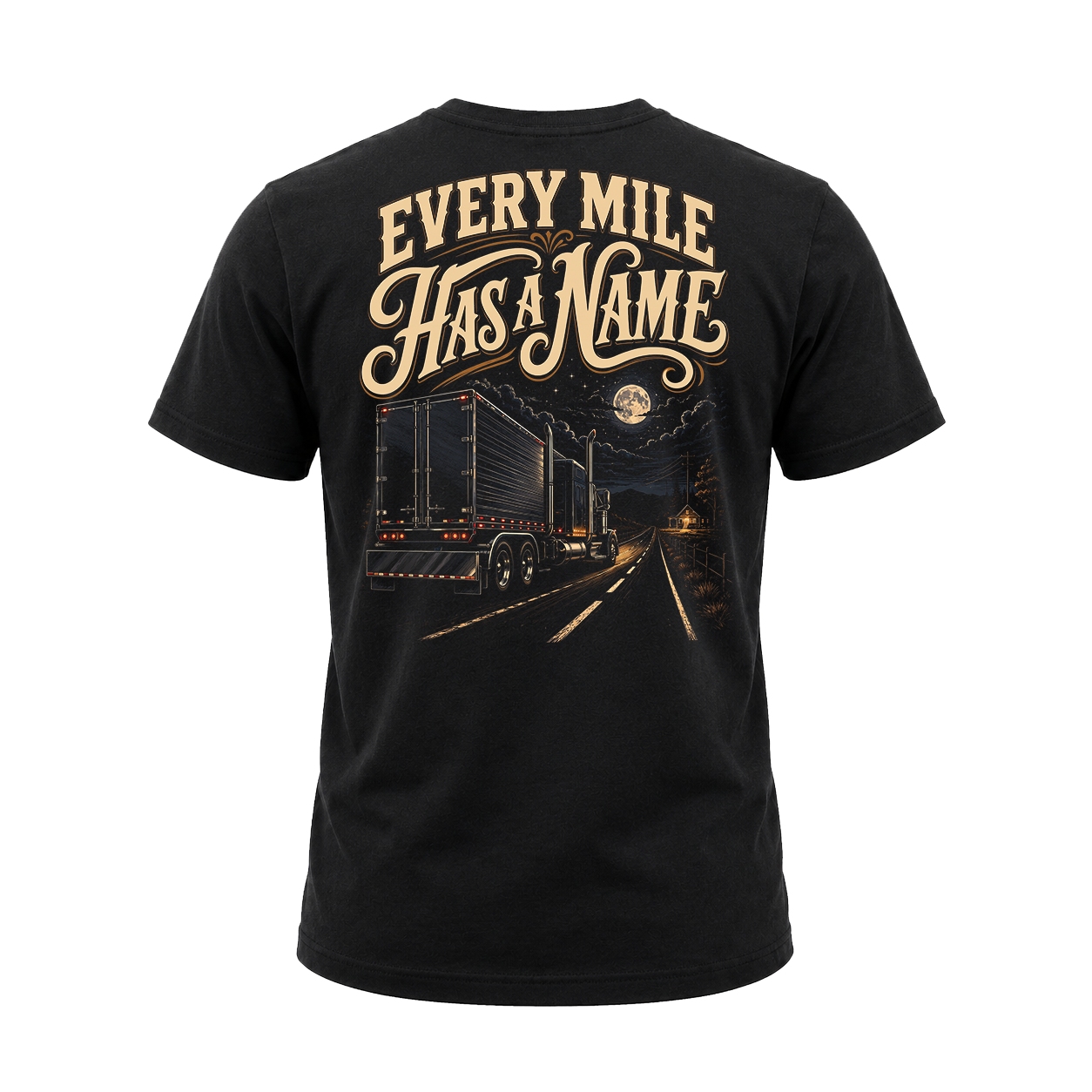 Every Mile Has A Name V2 – Tee Front Back