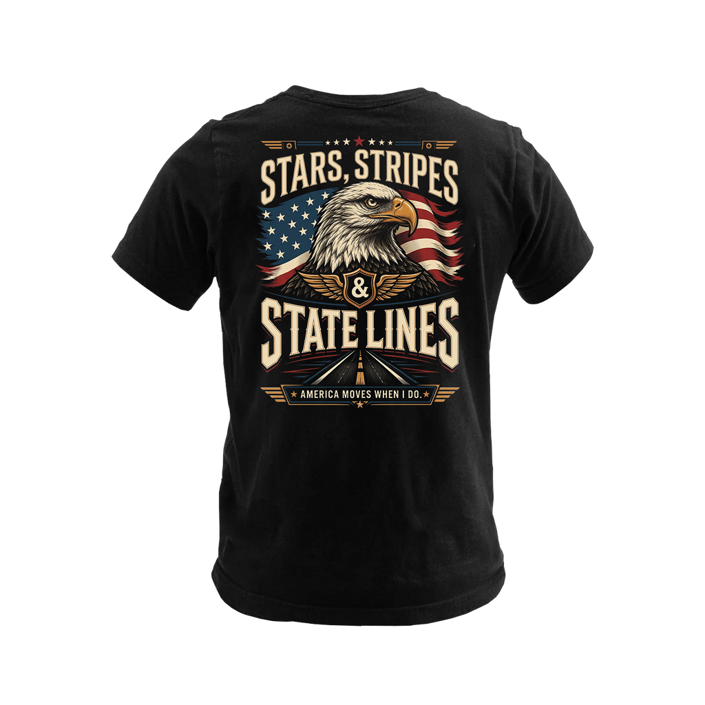 Stars, Stripes & State Lines - Premium Tee New