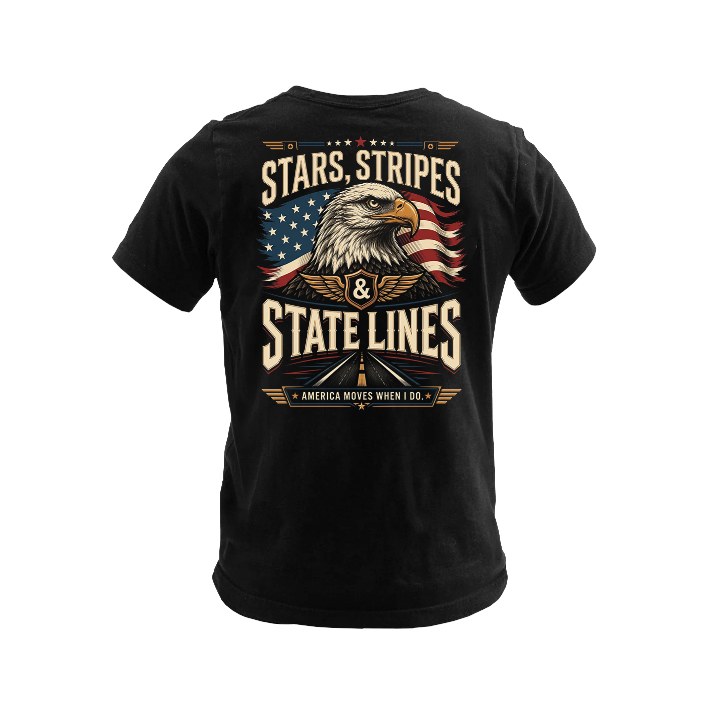 Stars, Stripes & State Lines - Premium Tee New
