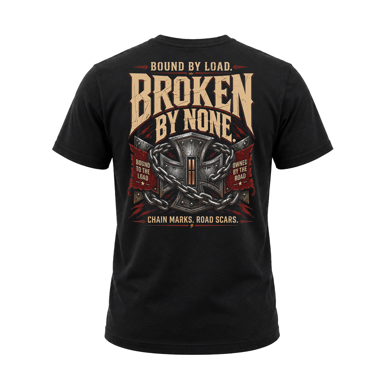 Broken By None - Tee Front Back