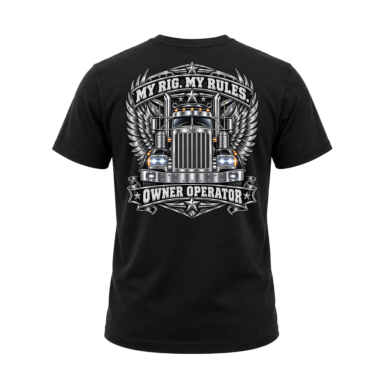 My Rig My Rules Owner Operator - Tee Front Back