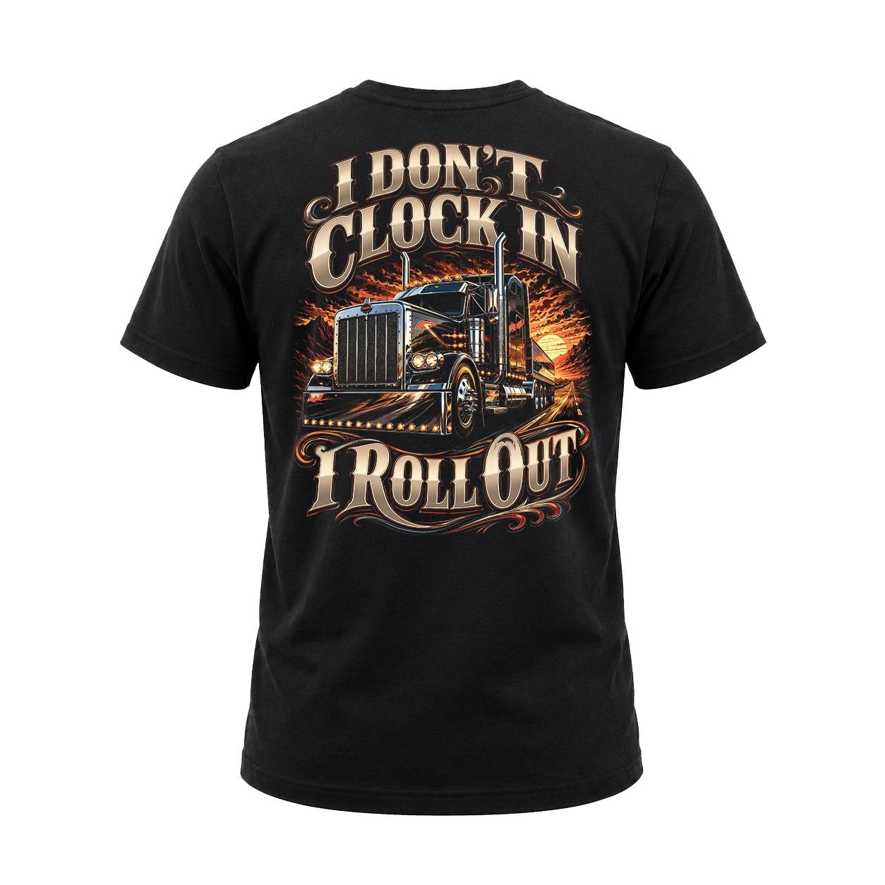 I Don’t Clock In I Roll Out V2 – Tee Back