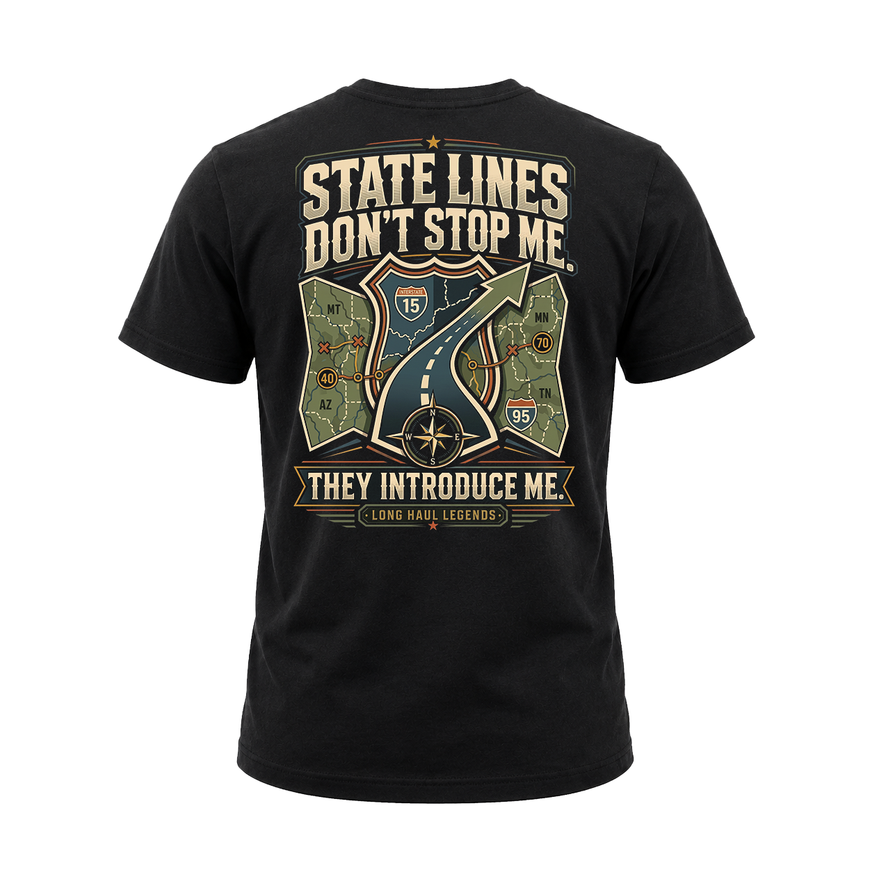 State Lines Don’t Stop Me – Tee Back