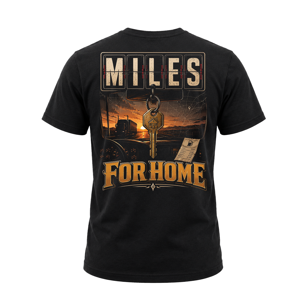 Miles For Home - Tee Front Back