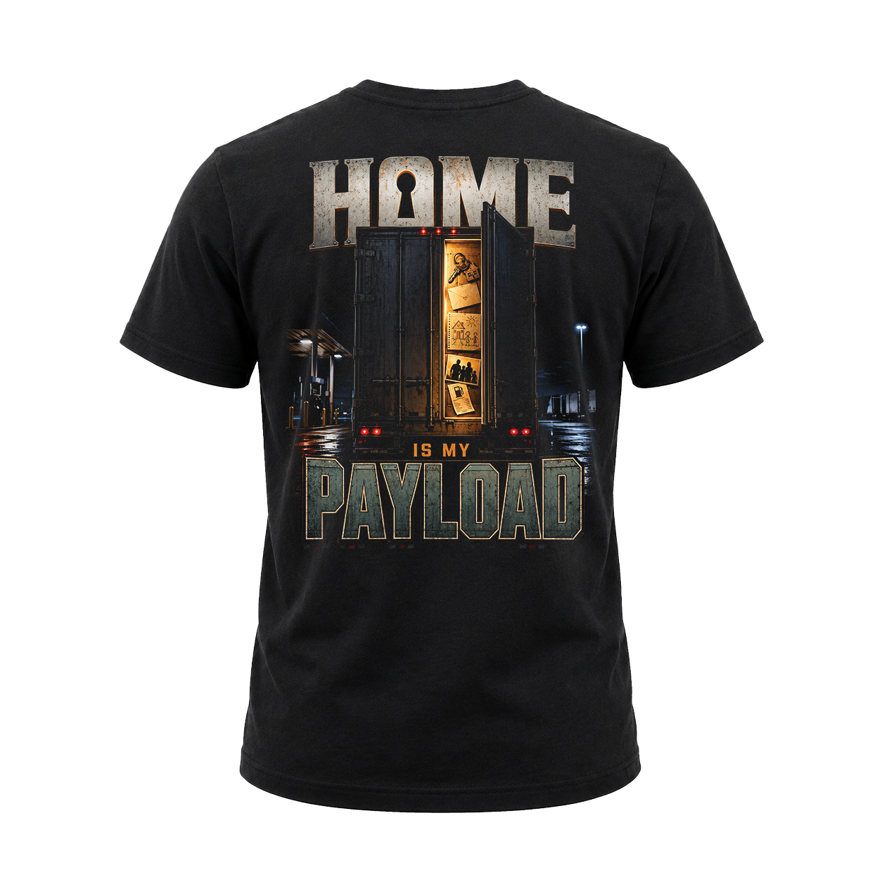 Home Is My Payload - Tee Front Back