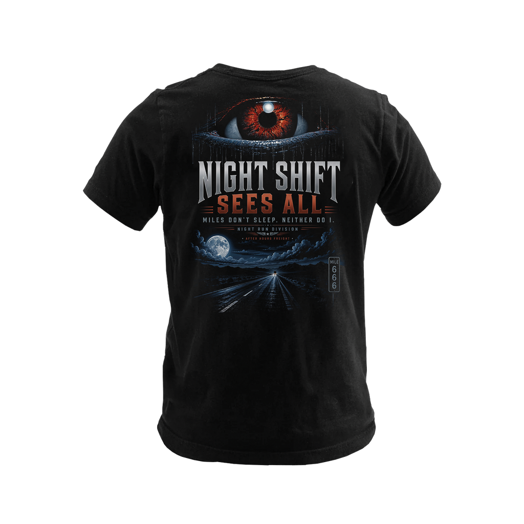 Night Shift Sees All - Premium Tee New