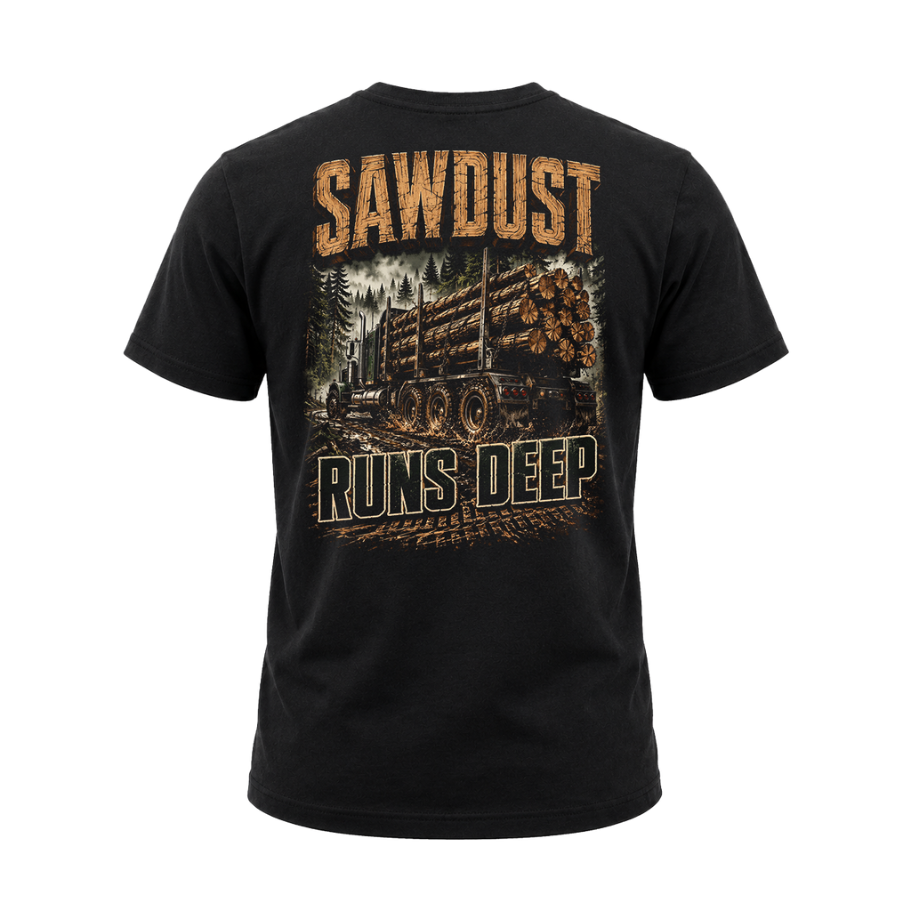 Sawdust Runs Deep - Tee Front Back