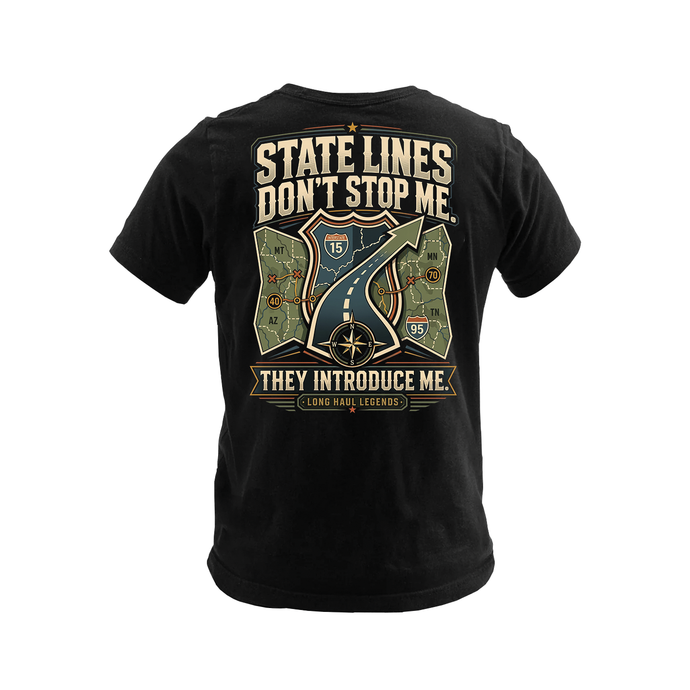 State Lines Don’t Stop Me - Premium Tee New