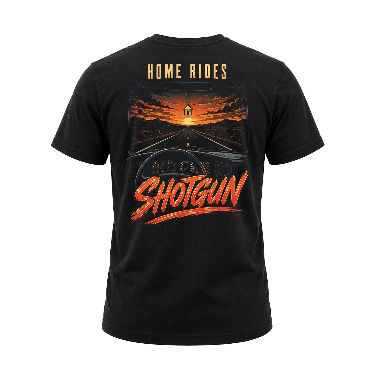 Home Rides Shotgun - Tee Front Back