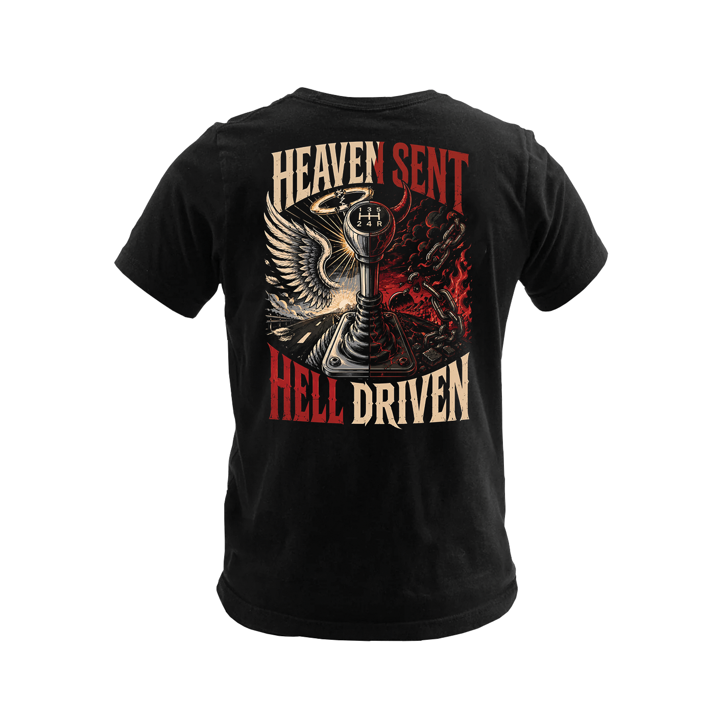 Heaven Sent Hell Driven - Premium Tee New