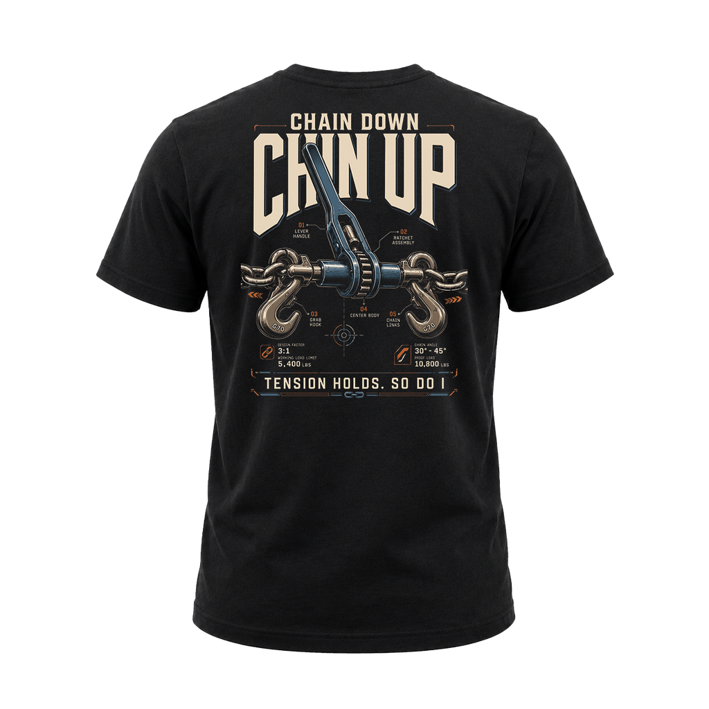 Chain Down Chain Up – Tee Front Back