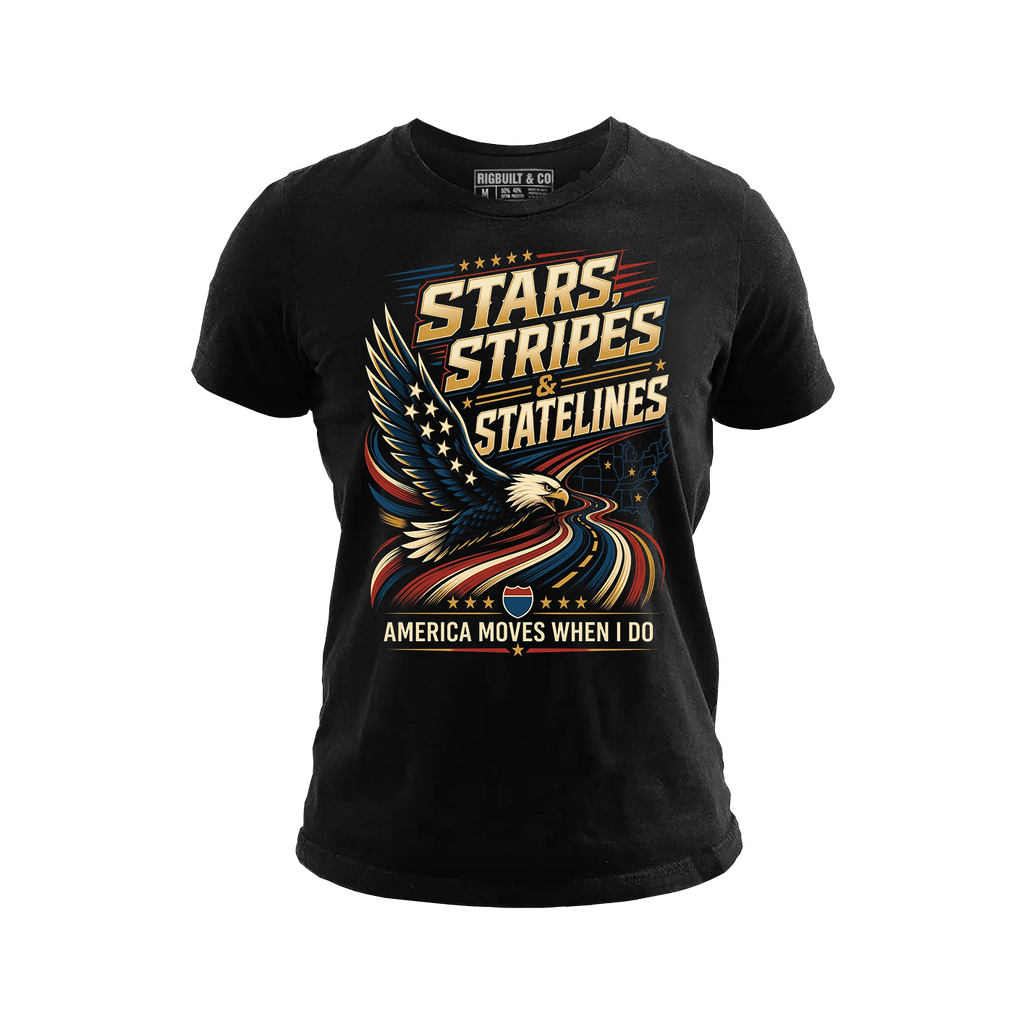 Stars, Stripes & State Lines - Tee Front