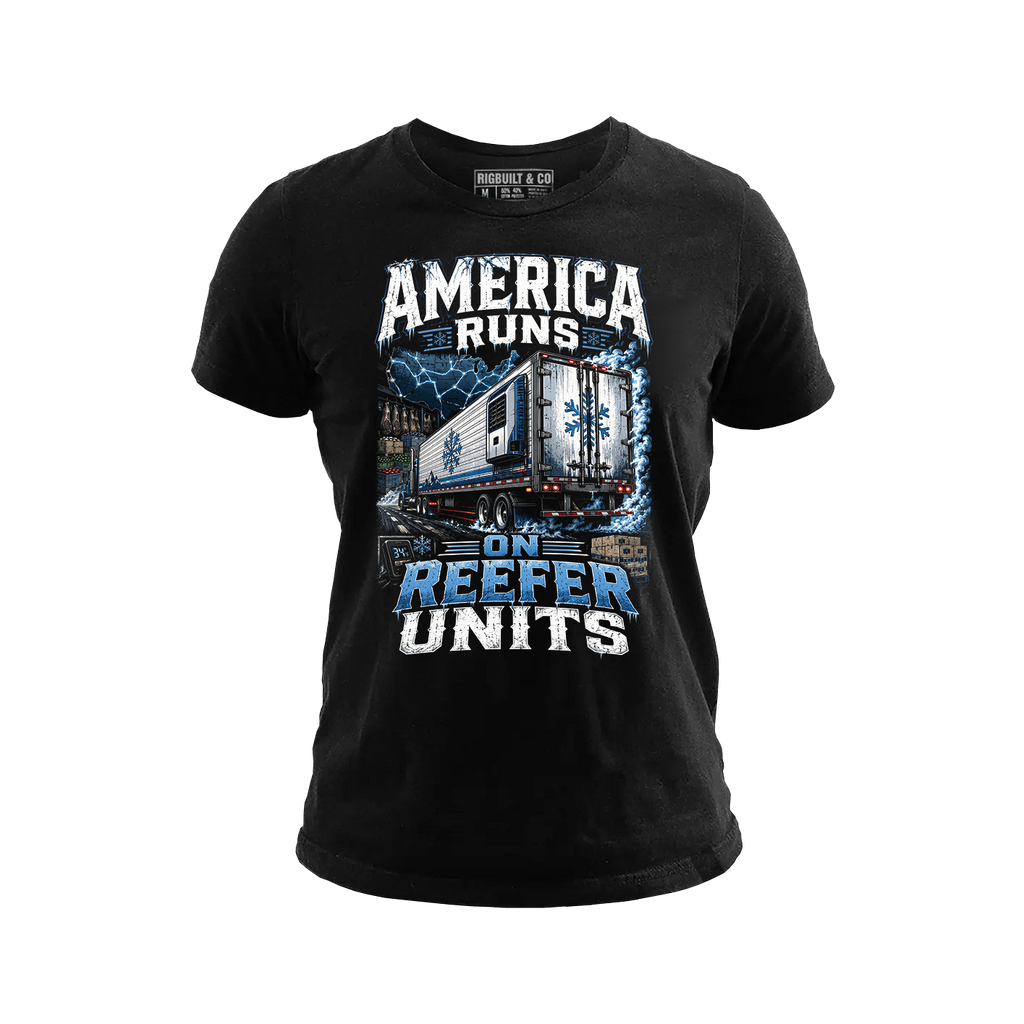 America Runs On Reefer Units - Tee Front