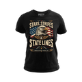 Stars, Stripes & State Lines - Tee Front