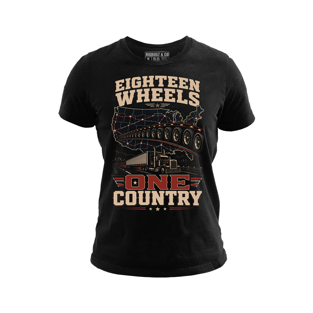 Eighteen Wheels One Country - Tee Front