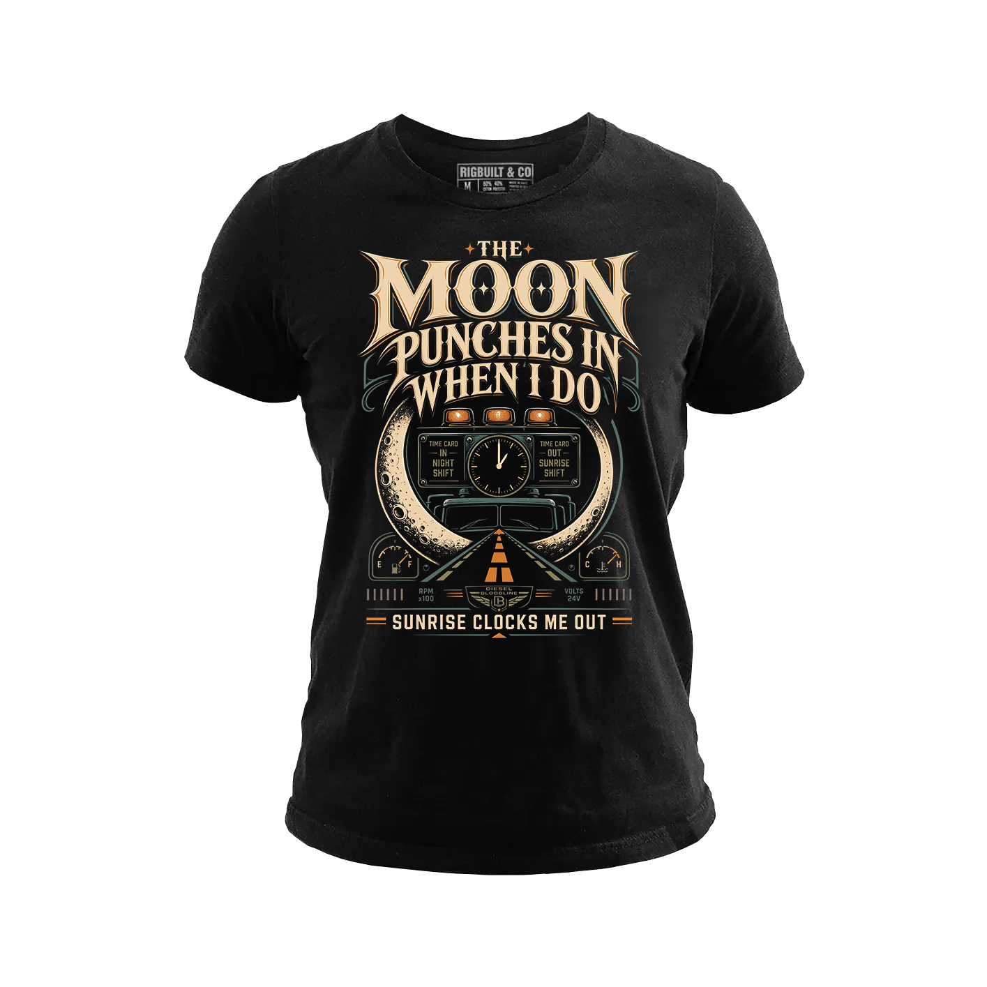 The Moon Punches In When I Do – Tee Front